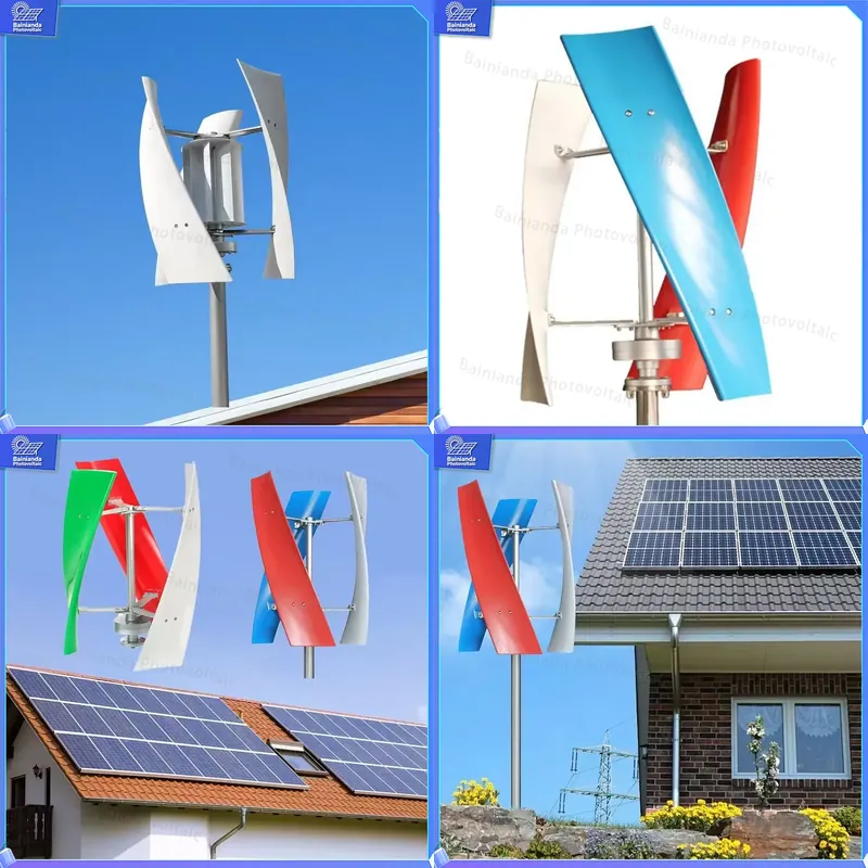Renewable Energy Wind Solar - 5KW Hybrid Solar Wind Turbine Generator