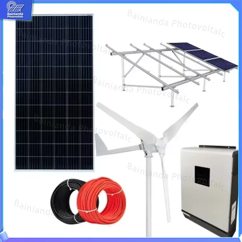 3KW 5KW 10KW Hybrid Wind Solar - Renewable Energy Wind Solar recension och pris